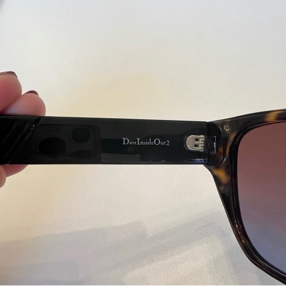 Dior Inside Out 2 54MM Rectangular Sunglasses color Tortoise - Picture 9 of 10